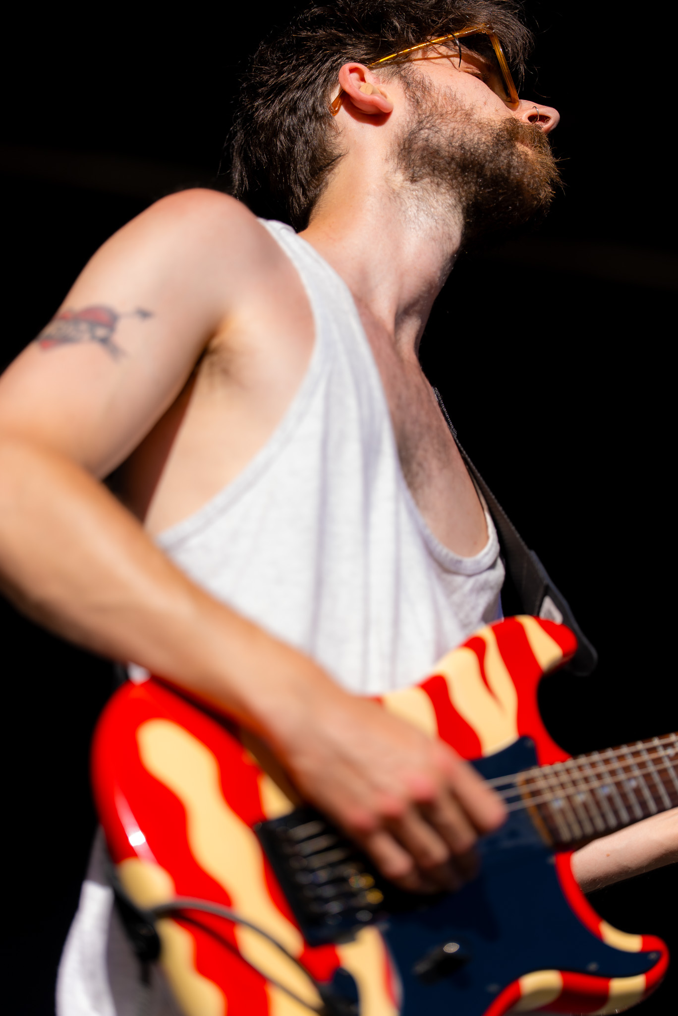 Guitarist in close-up at Bite of Seattle