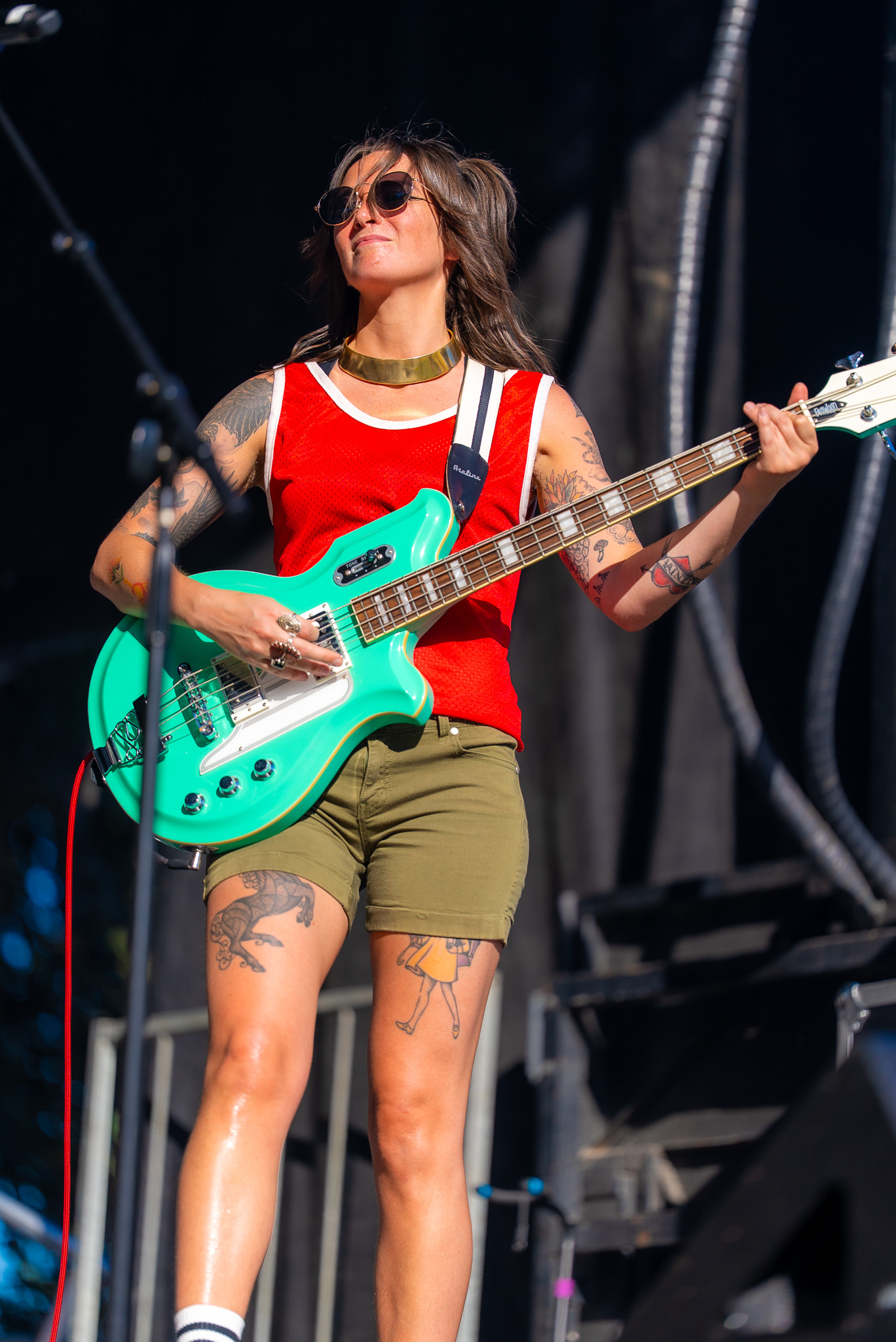 Bassist performing at Bite of Seattle