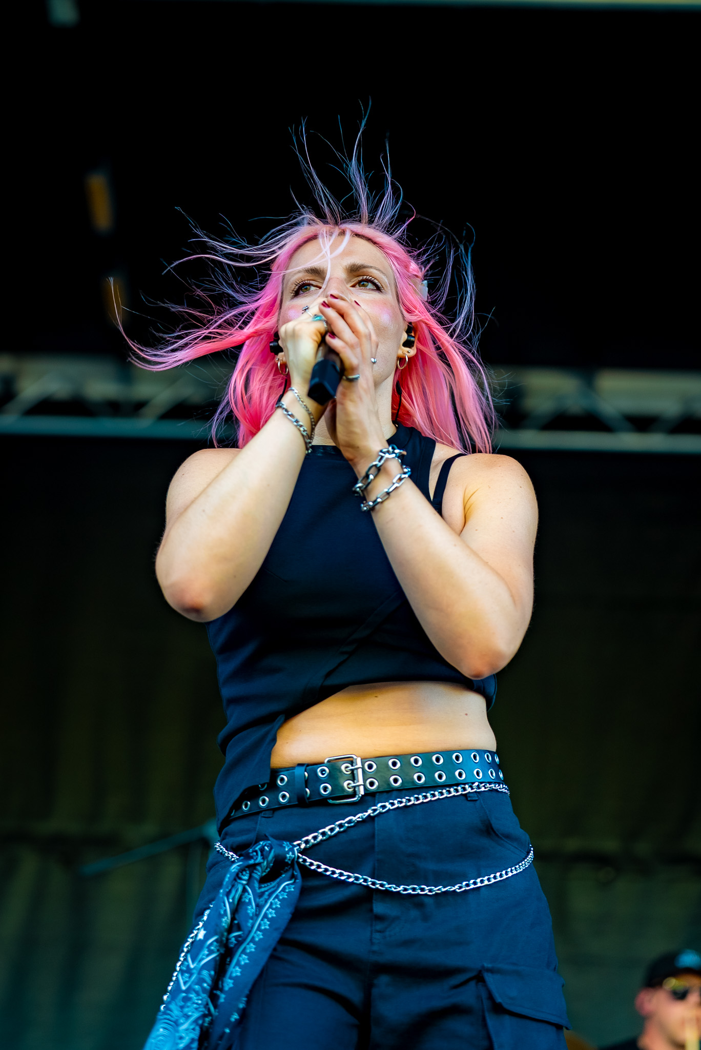 Portrait of a vocalist performing at Bite of Seattle