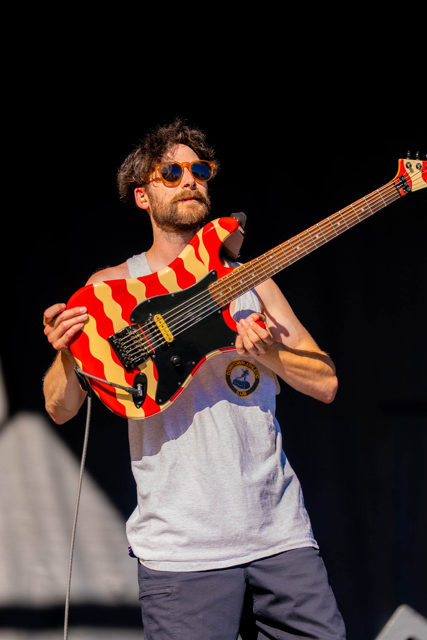 Musician closing out a Bite of Seattle set
