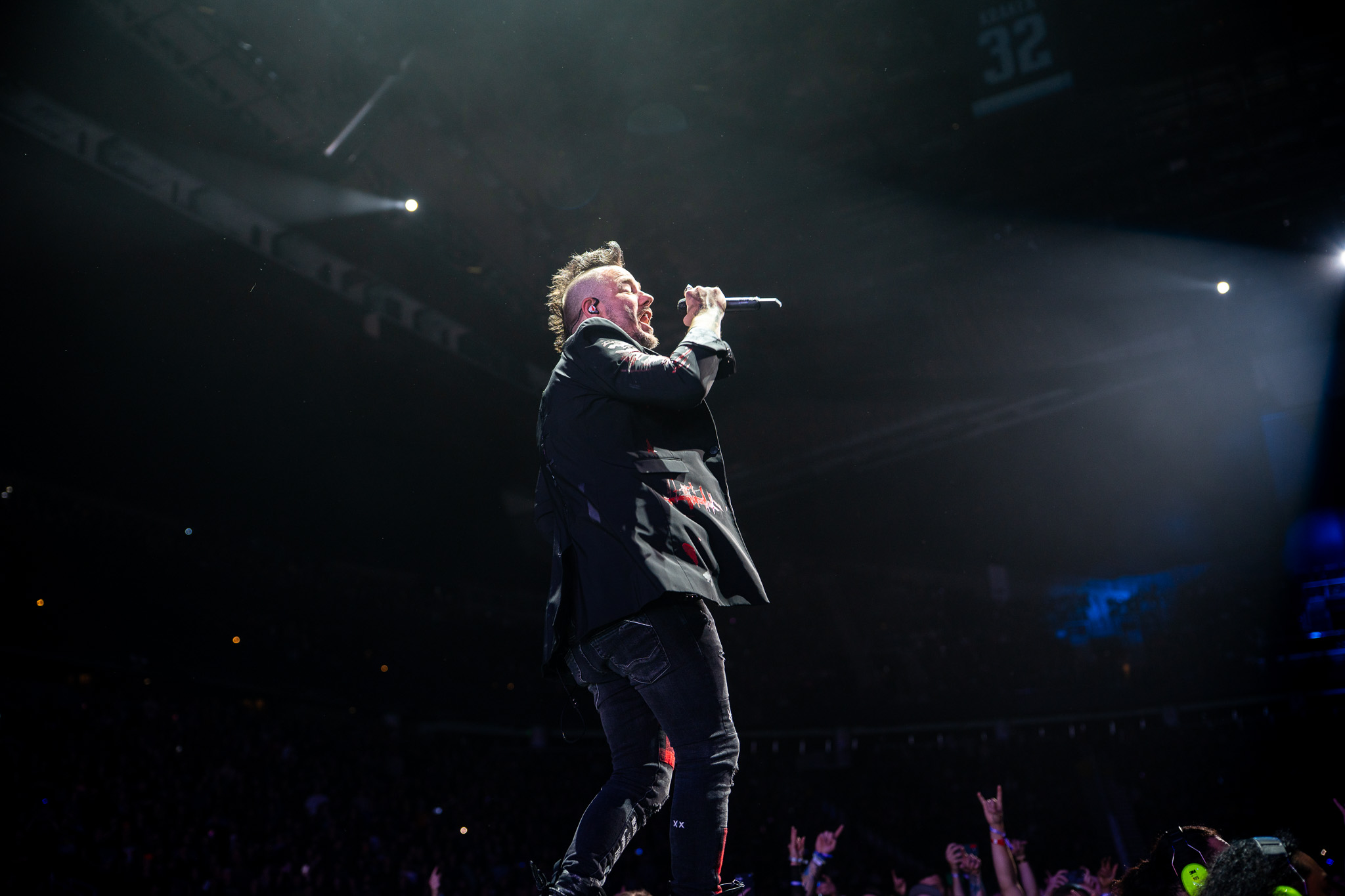 Three Days Grace under arena screens