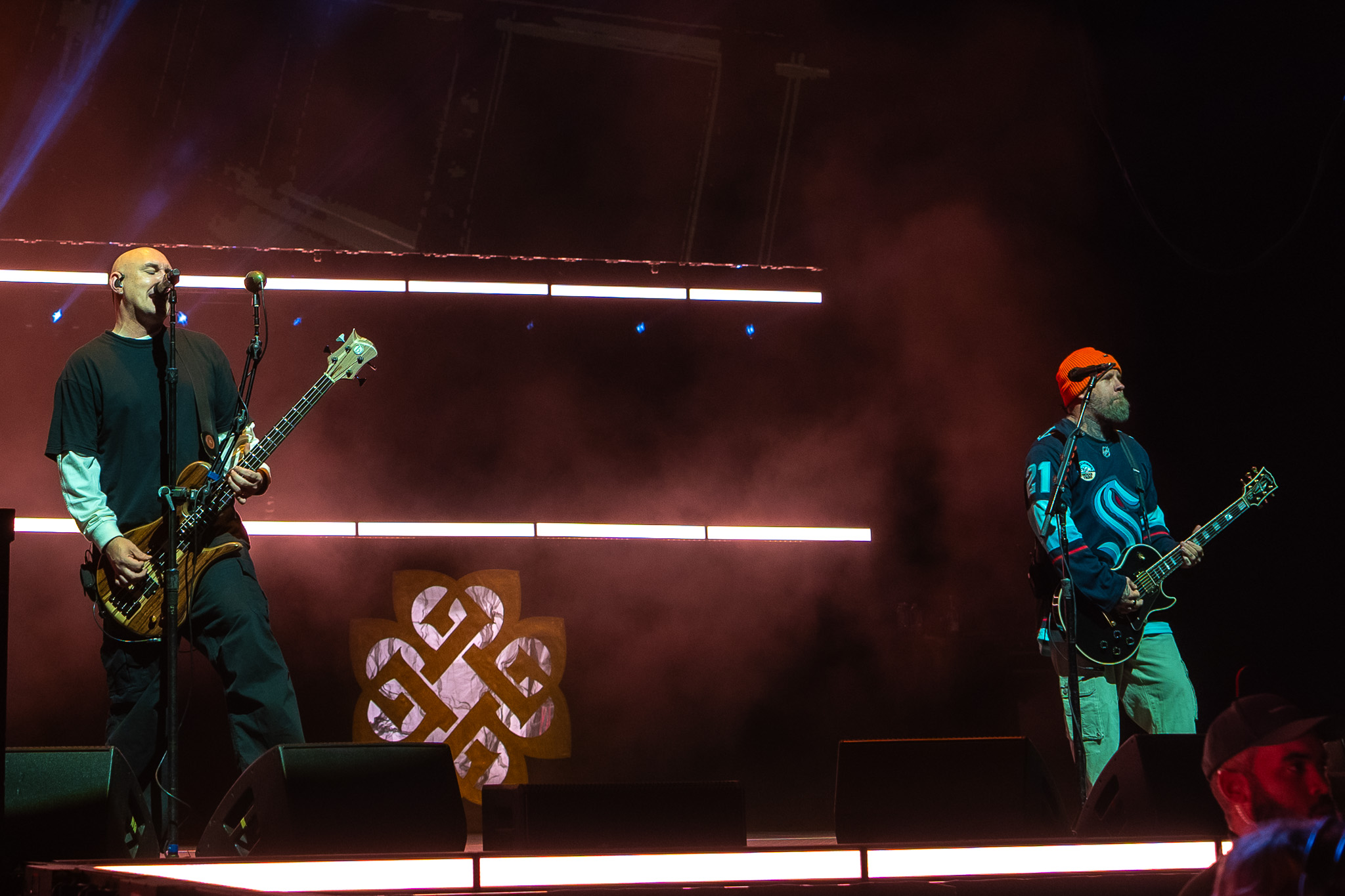 Breaking Benjamin vocalist during the arena set