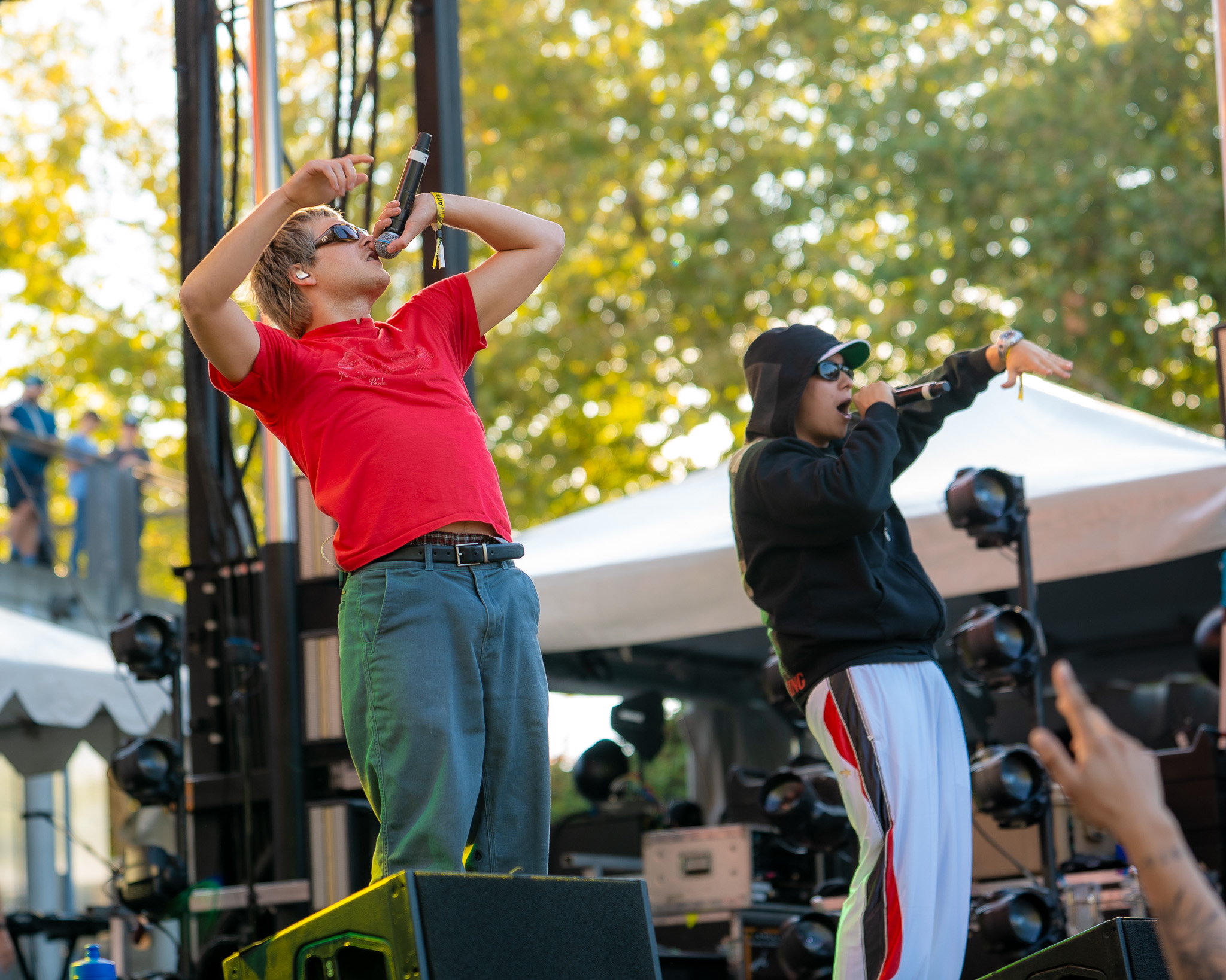 Joey Valence and Brae performing at Bumbershoot