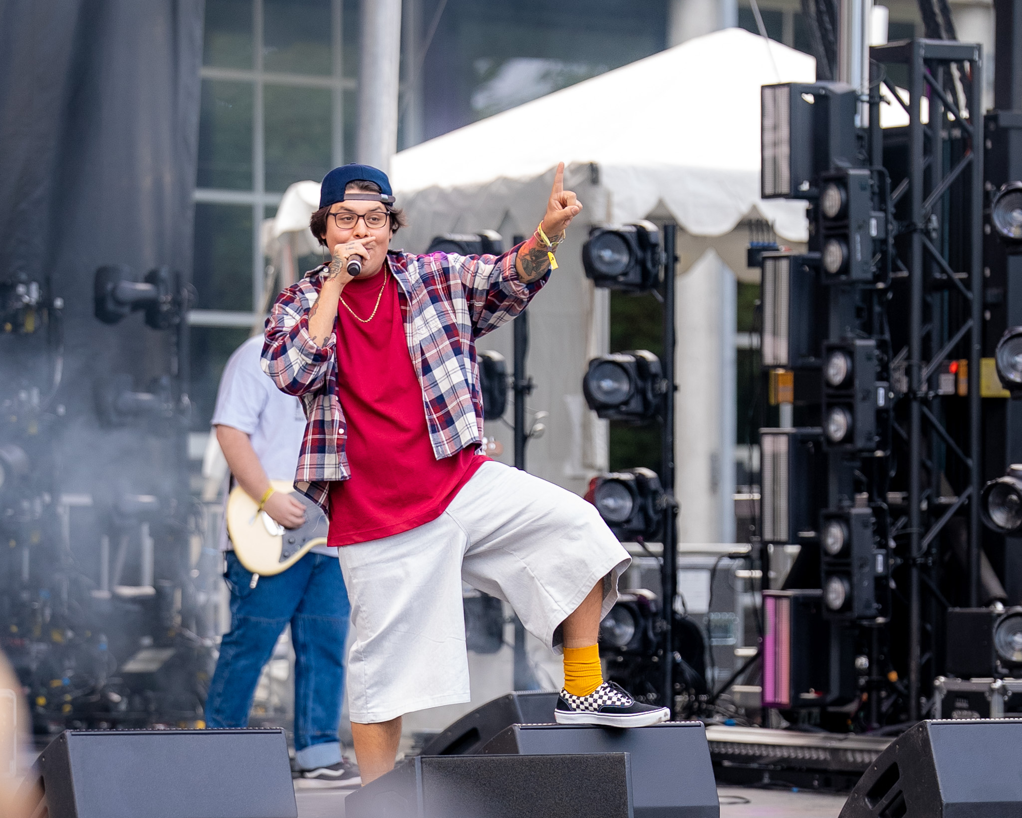 Travis Thompson performing at Bumbershoot