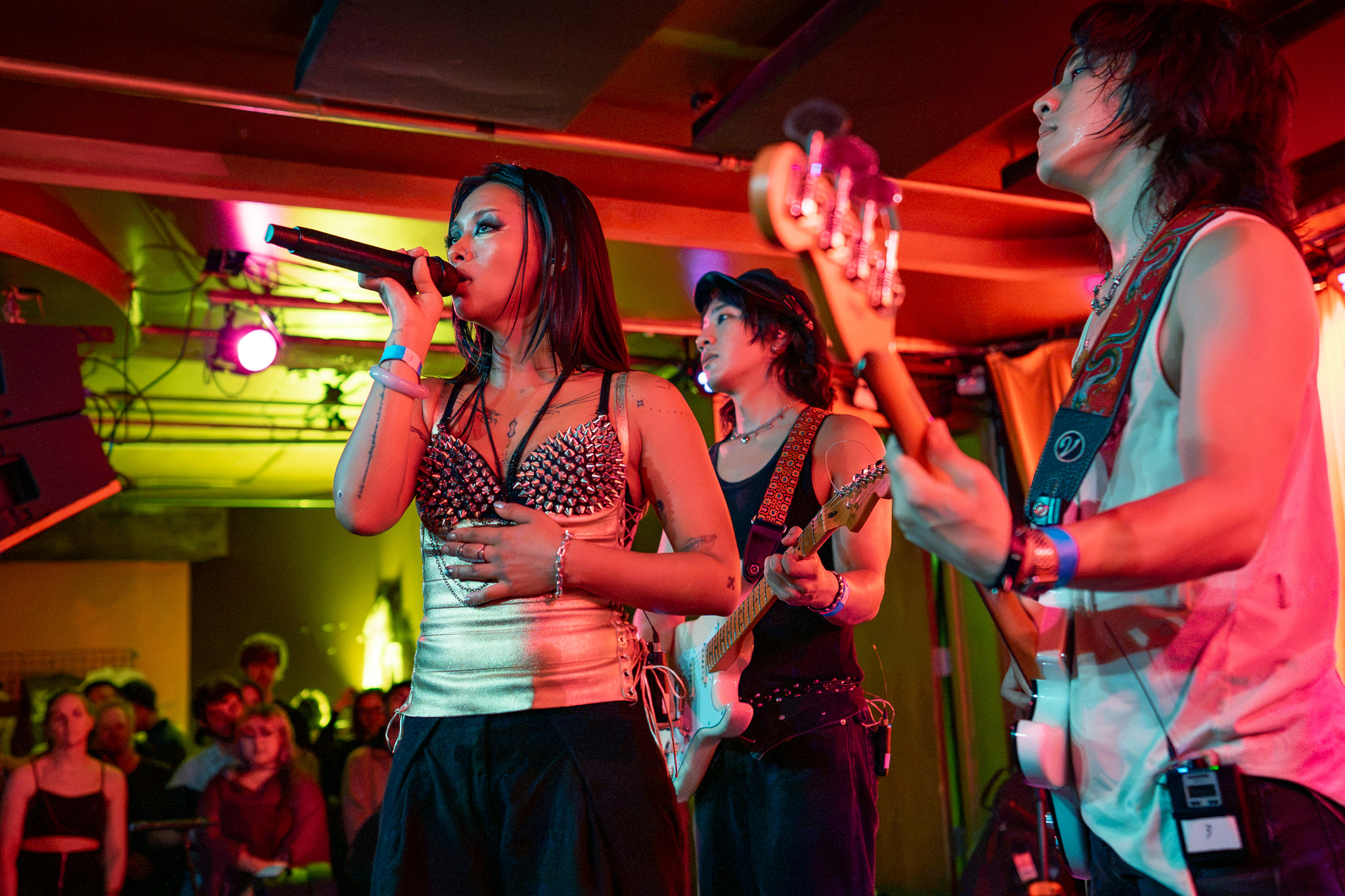 All three members of CHANPAN performing together at Barboza in Seattle