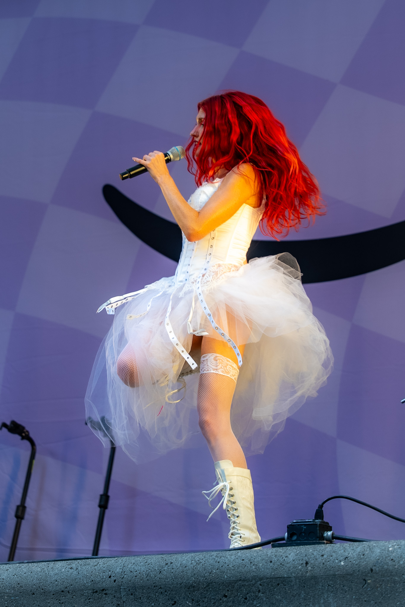 Mandy Lee during the Cherry Bomb set