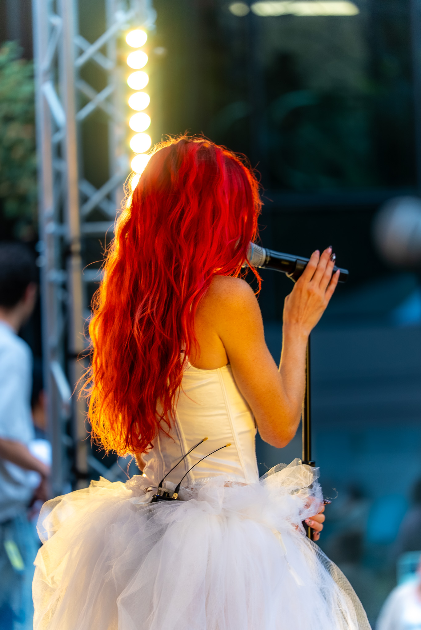 Cherry Bomb caught mid-performance