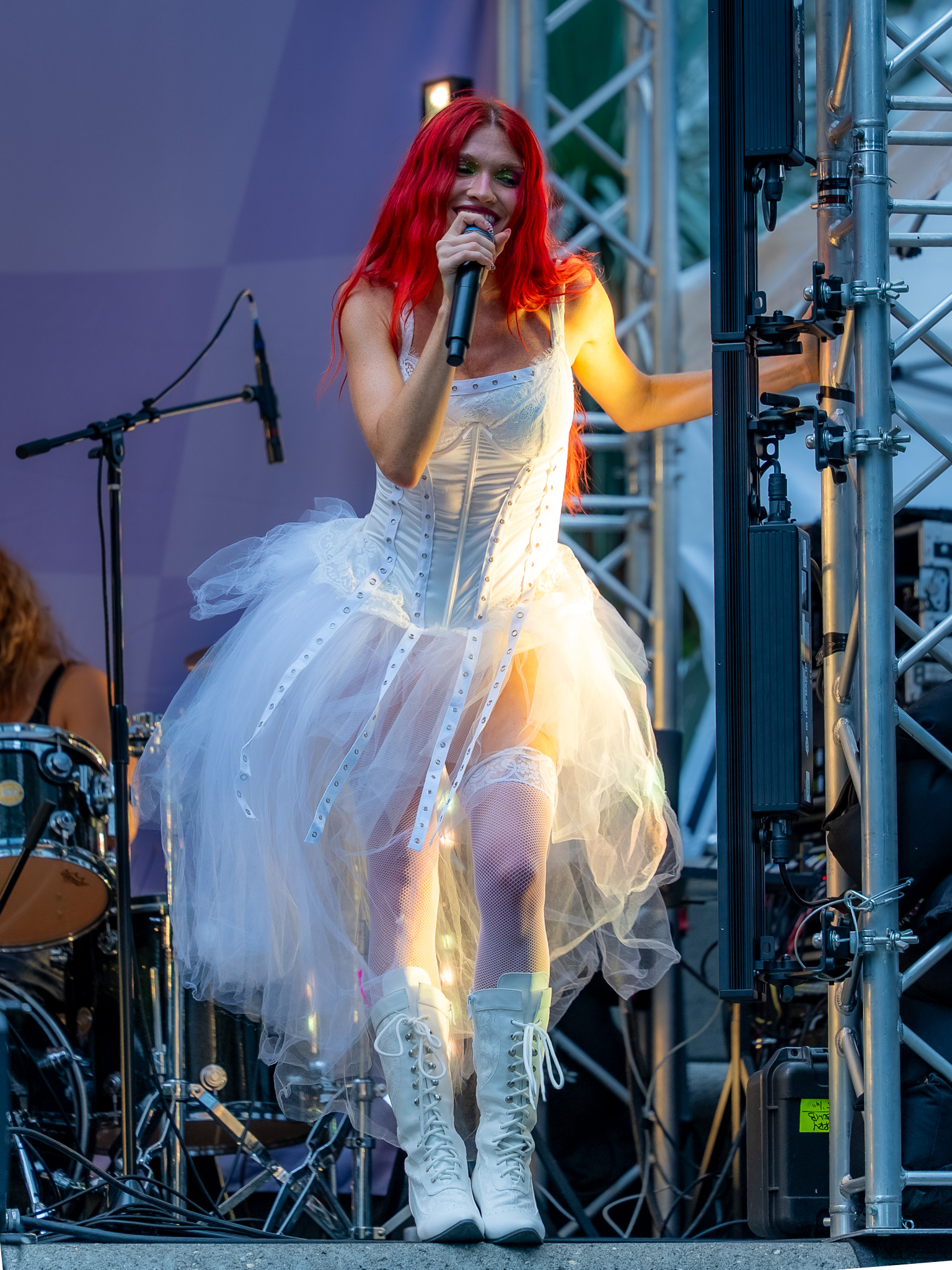 Cherry Bomb in motion onstage