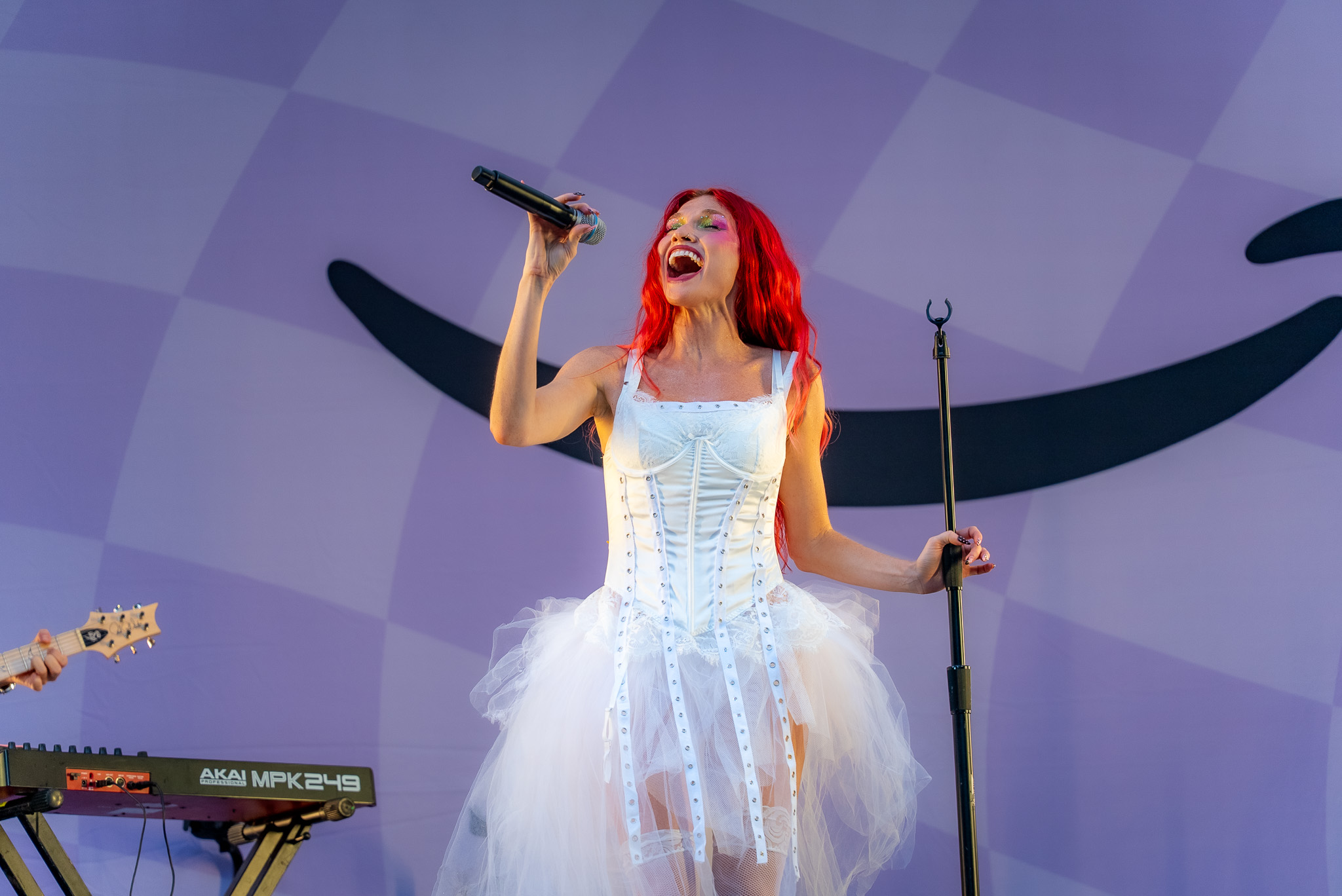 Cherry Bomb reaching into a high note