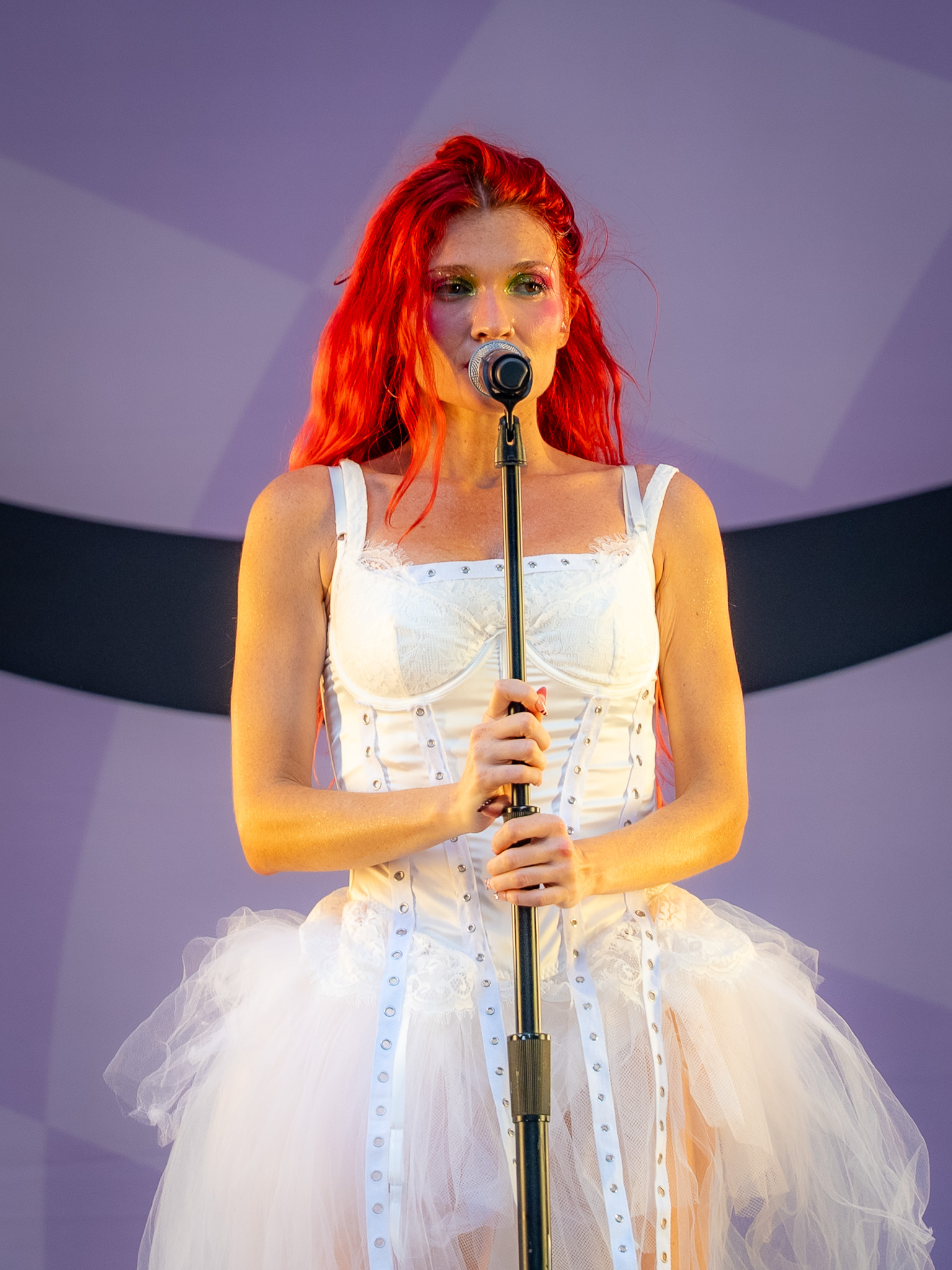 Cherry Bomb in a close stage portrait
