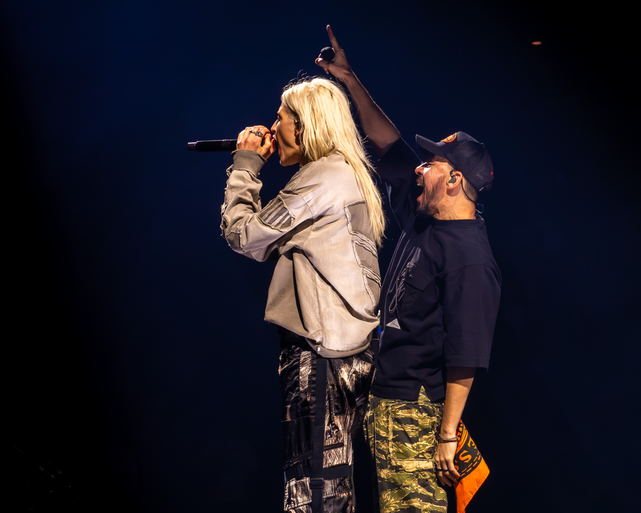 Linkin Park performing at Climate Pledge Arena in Seattle