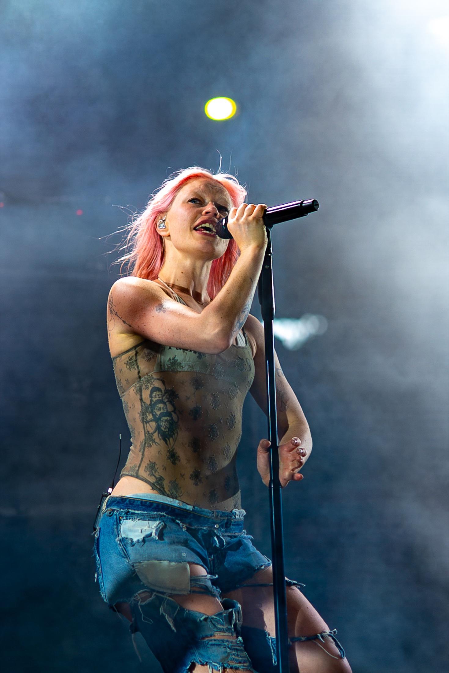Wet Leg vocalist performing at Capitol Hill Block Party